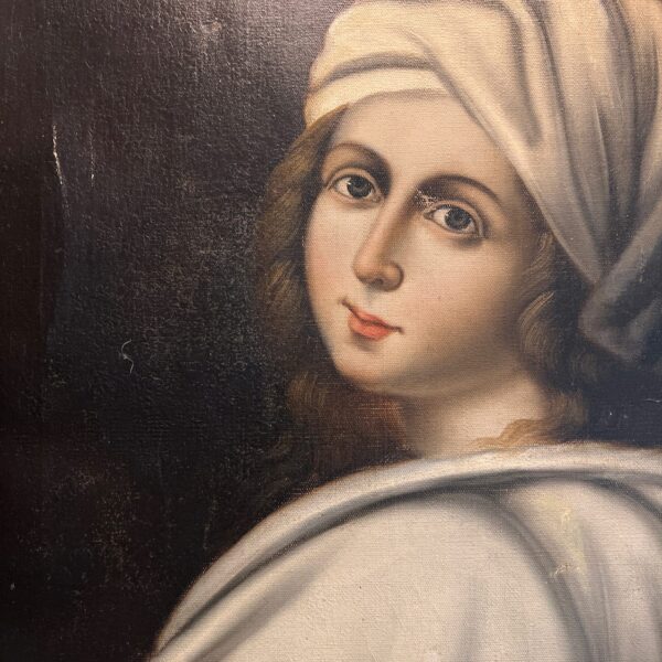 French Painting Woman Looking Back - Image 3